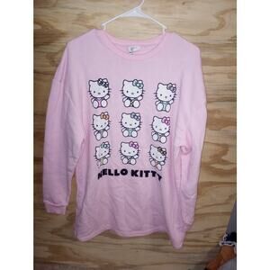 2/$25 Hello Kitty Small Sweater Oversized Pink Comfy